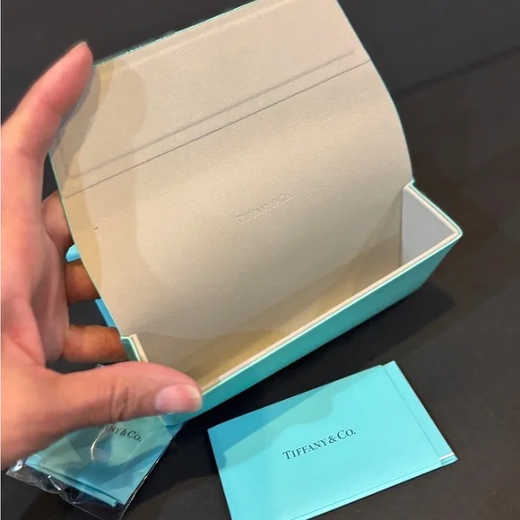 Tiffany & Co Eyeglass Case Set Blue Box Empty Authentic - Picture 3 of 6